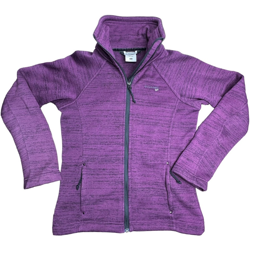 Columbia GRT Women's S Full Zip Fleece Activewear Jacket Purple Hike Ski Camp